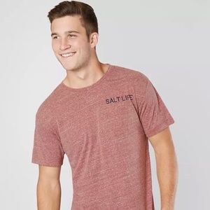 Short Sleeve Triblend Red White & Blue Fin Tee